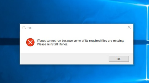 iTunes、起動せず