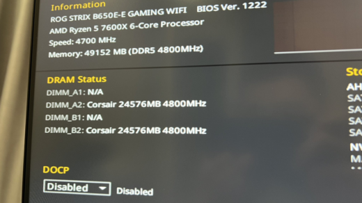 UEFI/BIOSを更新しないと完全対応は難しい